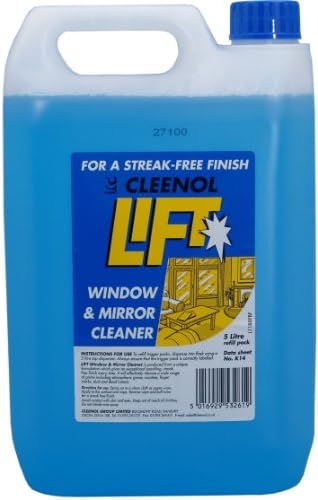 Cleenol 053262X5 Lift Window and Mirror Cleaner, 5 L, Pack of 2