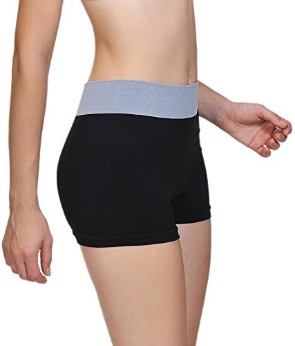 ACtex Womens Underwear Boyshort Panties Sports Briefs Menstrual Period Easy Clean Activepants Workout Underwear Black XL