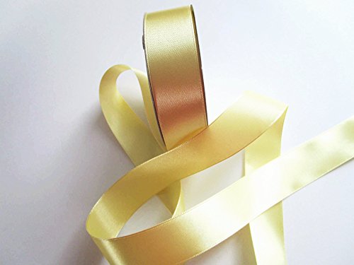 25 m Satin-Schleifenband in 2,5 cm Breite : Helles Gold