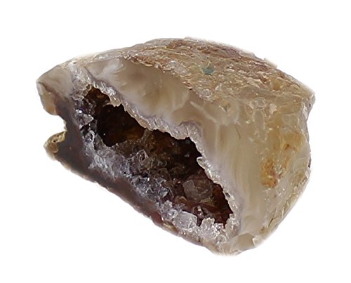 budawi® – Achatgeode Geodenhälfte Glücksgeode 3 – 4 cm Rohstein, kleine Achatdruse - 6