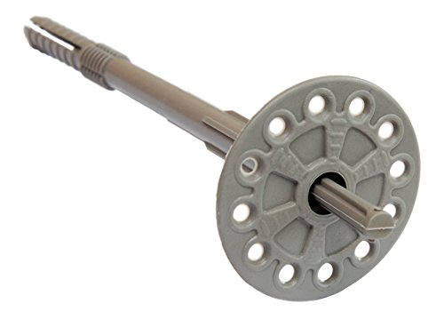 Tellerdübel 100 Stk. Kunststoff 10x160mm Dämmstoffdübel 160mm Dübelteller Isolierdübel WDVS - 2