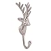 Produktbild Kunstvolles aufwendige Silber Kleiderhaken Hirschkopf. Aufhängen Ihr Schals, Mäntel, Schürzen, Ofenhandschuhen, Handtücher oder Schmuck.: H 19,5 x 7,5 x T5 cm