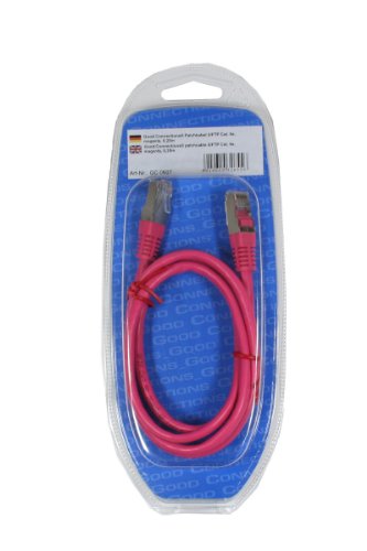 Preisvergleich Produktbild Patchkabel, Cat. 5e, SF / UTP, magenta, 2m, Good Connections®