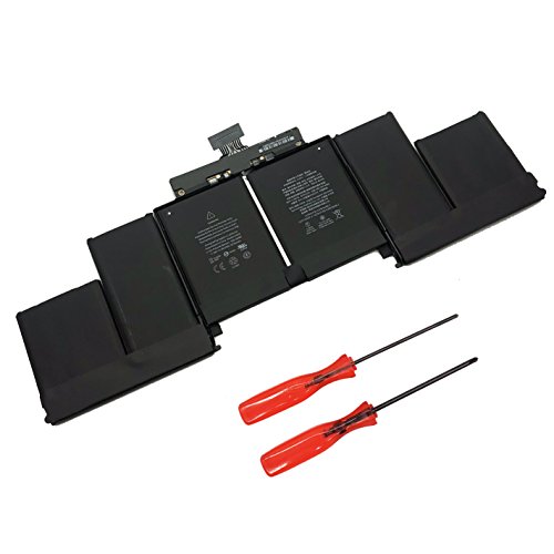 ZJS A1618 Batterie de Rechange pour Apple MacBook Pro 15" Retina(2015 Version) Compatible Apple MacBook Retina 15" A1398 (2015 Version Accu)MJLQ2LL/A MJLQ2LL/A [11,36V 99,5Wh]
