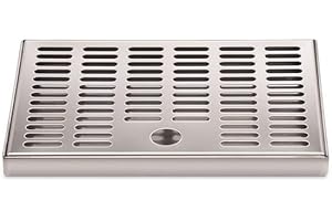 ICH-ZAPFE.DE ich-zapfe Bac de récupération, Bac d'égouttage - Acier Inoxydable (210x150x20)