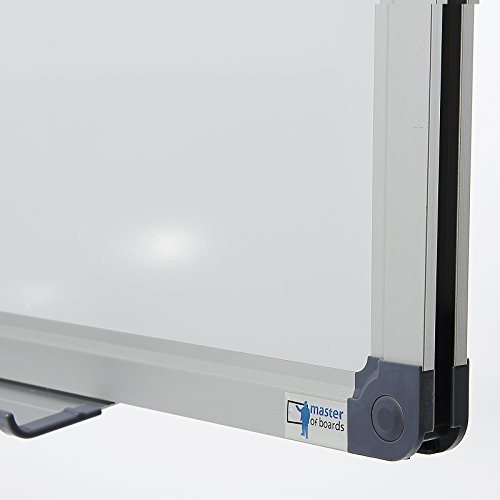 MOB Whiteboard Economy | Testnote 1,5 | schutzlackierte Magnettafel – im stabilen Alurahmen | als Magnetwand, Memoboard – 60×90 cm - 3