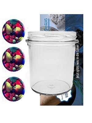 20er Set Sturzgläser 350 ml Marmeladengläser Einmachgläser Einweckgläser To 82 Obst Vitrea