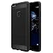 Produktbild Huawei P10 Lite Hülle Schwarz,Simpeak Premium Weiche Karbonfaser Elastisch Schützendes Rückseiten-Case für Huawei P10 Lite 5.2"[Fallschutz] [Rutschfest] [Kratzfest]