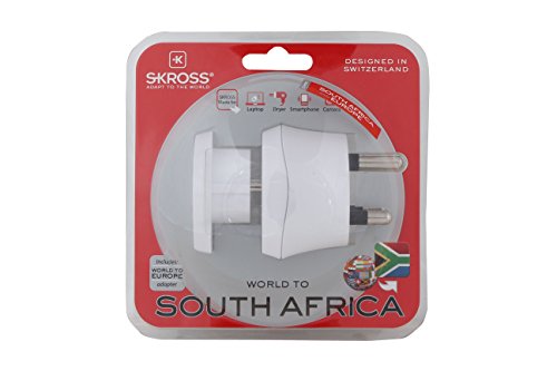 SKROSS Country Adapter World to South Africa: Reiseadapter für Reisen in Länder, die den südafrikanischen Standard verwenden - 6