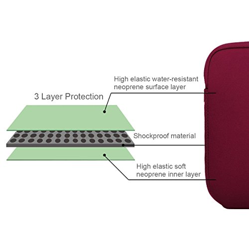 14 Zoll Notebook Tasche Laptoptasche Wasserfest Neoprene Laptop Hülle/ Notebook Computer Tablet Ultrabook Schutzhülle/ Briefcase Carrying Bag/ Pouch Cover/ Skin Cover/ Netbook Tasche/ Ledertasche/ Hülle Für Acer/ Asus/ Dell/ Fujitsu/ Lenovo/ HP/ Samsung/ Sony/ Toshiba - 2