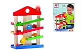 Eichhorn 100002025 – Kugelbahn-Haus, 4-teilig, bunt – Rollbahn aus Holz – 25×34 cm - 9