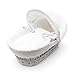 White Dimple Moses Basket Dressings only(Basket not included)