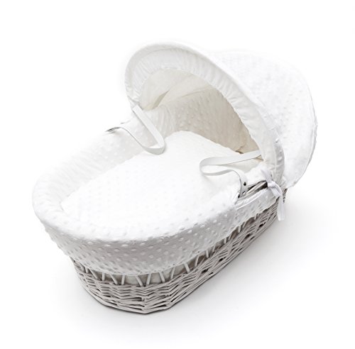 White Dimple Moses Basket Dressings only(Basket not included)