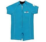 Two Bare Feet Classic Baby Wetsuit - Neoprene Swimsuit Ages 0 - 48 months (XS (6-12 months), Aqua)