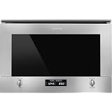 Smeg FMI425X Incasso Microonde con grill 25L 900W Acciaio inossidabile  forno a microonde : Amazon.it: Casa e cucina