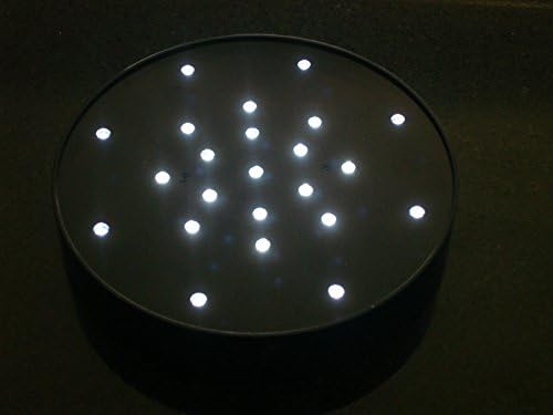 Black LED Light Base 23 Bright White LED Bulbs. Vase Up Lighter. Wedding / Christmas /Events Table Centerpiece