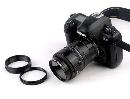 Pixtic - Jeu de 3 bagues allonge macro pour Nikon D40 D50 D80 D90 D200 D300 D700 D800 etc