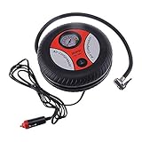 barometro para compresor Material: metal y plástico. Mini compresor de aire eléctrico portátil de emergencia para neumáticos y globos, herramientas auxiliares, bomba de inflado de coche, barómetro, 260 PSI, 12 V