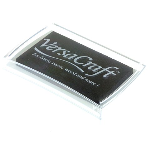 Tsukineko VK182 Versa-Craft Stempelkissen, Synthetic Material, real schwarz, 9.7 x 6.2 x 2 cm - 3