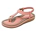 Produktbild Promotionen UFACEBequeme böhmische Sandalen Komfortable Plus Size Damenschuhe Flache Fersen (37 EU, Rosa 2)