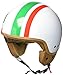 Produktbild SOXON SP-301 Italy Motorrad-Helm Roller-Helm Jet-Helm Bobber Scooter-Helm Pilot Cruiser Vintage Mofa Chopper Helmet Biker Vespa-Helm Retro, ECE zertifiziert, inkl. Stofftragetasche, Weiß (Italy), L (59-60cm)