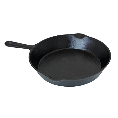 Big BBQ Brat- und Steakpfanne aus Gusseisen rund mit kurzem Griff Ø 25 cm Höhe 5 cm - 2