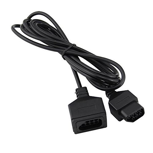 Controller Extension Cable For NES [2 Pack] 6 Feet – 1.8m Cord by EVORETRO