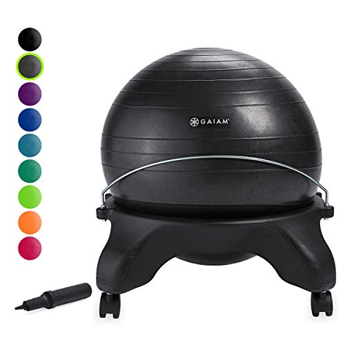 Preisvergleich Produktbild Gaiam Rückenfrei Balance Ball Chair, anthrazit