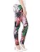Allegra K Women Elastic Waist Cartoon Graffiti Skinny Leggings Footless Tights