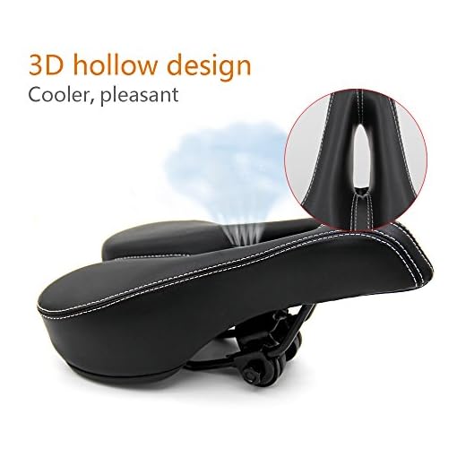 Sella MTB In Gel Con Canale Centrale - Sellino Bici Comodo E Ammortizzato Per Uomini E Donne