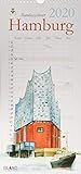 Der Hamburger. Wandkalender 2020. Monatskalendarium. Spiralbindung. Format 21 x 45 cm by
