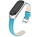 Produktbild Sansee Uhrenarmbänder Leder Ersatzbänder Armband + Metallgehäuse für Xiaomi Mi Band 4 Klein