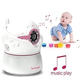 Sumpple Wired/Wireless Baby Video Überwachungskamera (HD 720P)/ Zwei-Wege-Audio, Nachtsicht, Pan/Tilt, Musik, Bewegungerkennung/Stimme hören/Messung von Temperatur u. Luftfreucgtugkeit/ Unterstützt iPhone, iPad, Android-Handy oder PC, Rosa - 8