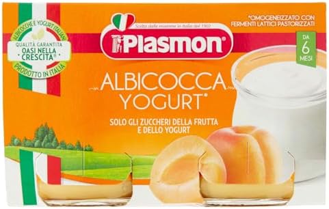 Plasmon Omogeneizzato Yogurt Albicocca 2x120g