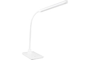PURElite Natural Daylight Hobby Lamp – Table Lamp & Desk Lamp, Flexible LED Table & Desk Light, 4 Colour Brightness Settings, Natural Daylight Bulbs for Reading, Needlework, Sewing, Crafting