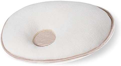 Baby Pillow Natural White Organic Cotton with Hollow to Prevent Head Deformation