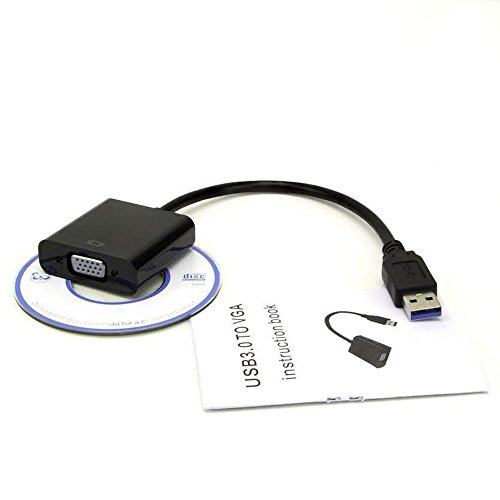 Kobwa USB 3.0/2.0 zu VGA externe Video Card Adapter Konverter für PC Laptop Windows 7/8 Projektor mehrere Monitore - 3