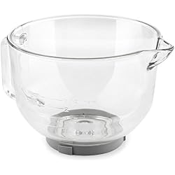 Klarstein Bella Glass Bowl - Bol en verre, Bol à mélanger, Convient pour les robots Bella 2G et Lucia 2G, 2,5L, Verre incassable, Echelles en L et ml, 24 x 17 x 30 cm (LxHxP)