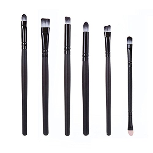 6pcs Makeup Brushes Set Eyeshadow Eyeliner Lip Brushes Nose Smudge Tools