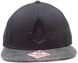 Assasins Creed Assassins Creed Syndicate Metal Crest Official Black Snapback Baseball Cap One Size