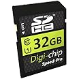 Digi Chip 32GB SDHC Class 10 Memory Card For Fujifilm X30, Fuji X100T, Finepix S9900W, S9800, XP80, XQ2, X-T10, Xa2 and Fuji X-T1 Digital Cameras