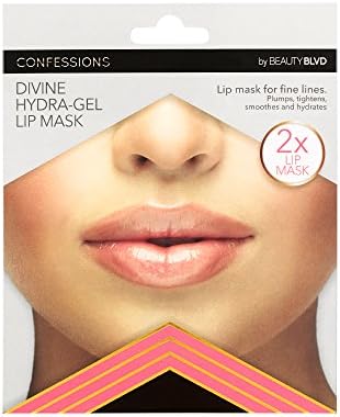 BEAUTYBLVDDivine Hydra-Gel Lip Mask Pack, Plump, Tighten, Smooth & Hydrate