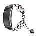 Produktbild Mumuj Mode Elegant Damen Metall Armband, Schmuck Glanz Ersatz Watch Band Jewelry Metallarmband mit Schmuck Ersatzband Verstellbares Armband für Samsung Gear Fit 2 / Pro (Schwarz)