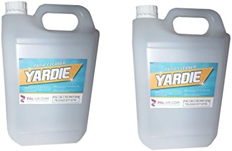 Yardie Mould Algae Moss Killer Remover Bricks Decking Paths Fencing - Removes thin layers of concrete scale and other deposits from walls and floors (2 x 5L)