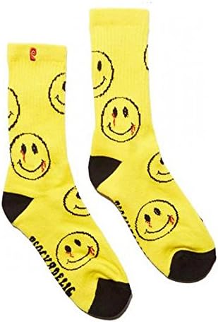 PSOCKADELIC Men's Calf Socks Yellow Yellow One size