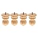 Produktbild Sharplace 4pcs Möbelfüße Sockelfüße Holz Schrankfüße Tischfuß Sofafüße, Vase/Kegel Design - Holz, 8cm Durchmesser