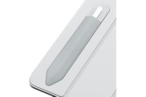 MoKo Funda para Apple Pencil Pro, Apple Pencil (USB-C), Apple Pencil 1ª/2ª Generación, Funda Elástica Adhesiva de Bolsillo para Lápiz Fijar a Funda de iPad para Lápices Stylus, Plata Gris