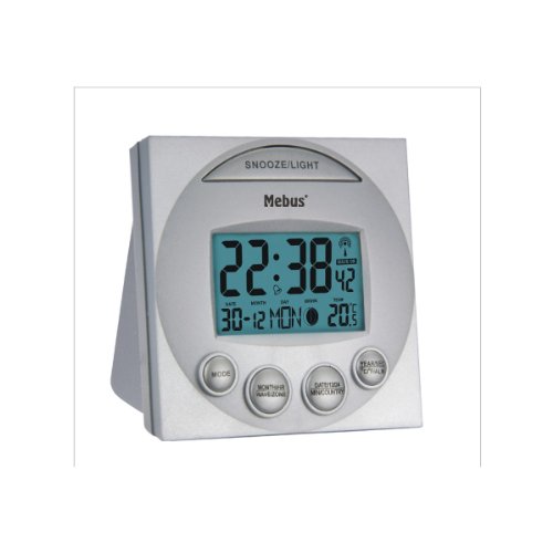 Price comparison product image Digit.Funkwecker silver 8x8x4c