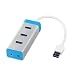 Produktbild i-tec USB 3.0 HUB 3 Port Metal with Audio Adapter für Notebook Ultrabook Tablet, Windows Mac Linux