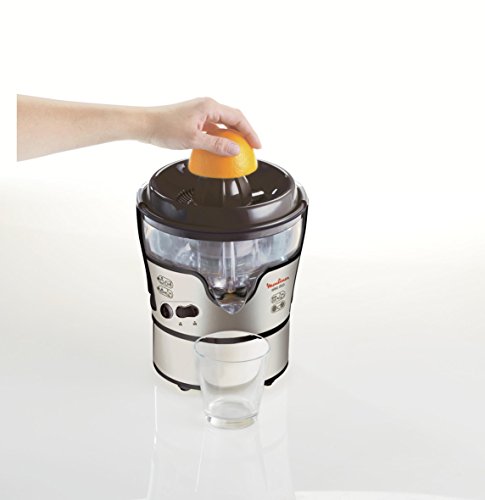Moulinex JU385H Entsafter und Zitruspresse Elea Duo (300 Watt, 2 Geschwingigkeitsstufe) schwarz / edelstahl-look - 4